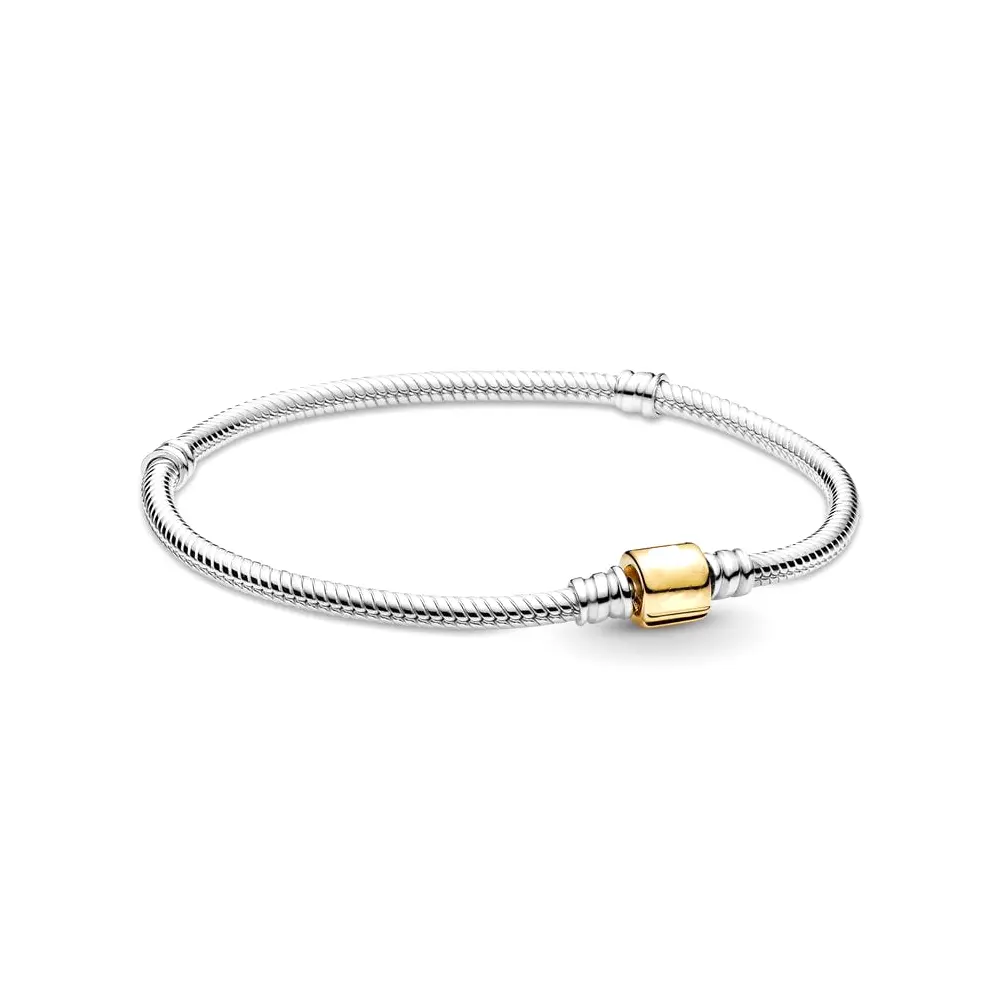 LEYEHOPE Barrel Clasp Snake Chain Bracelet for Your Fashion Needs Trendy Fine Jewelry Elegant Bangle