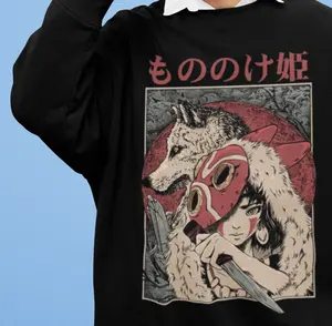 Princess Mononoke Sweatshirt Hayao Miyazaki Studio Ghibli Sweater All Size Colors