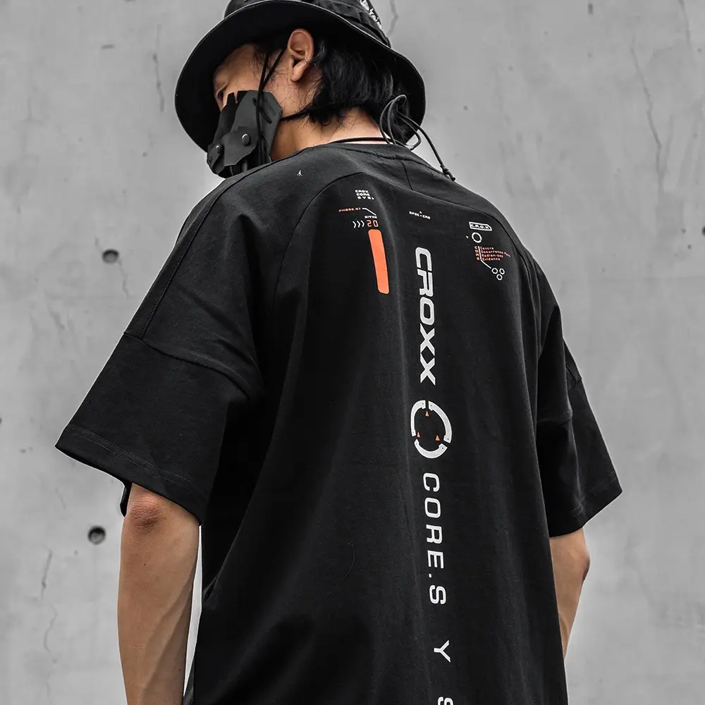 Niepce Techwear Fashion Cyber Graphic T-Shirt