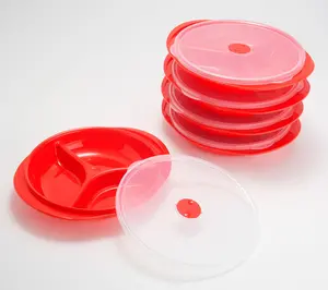 Decor Set of 5 Segmented Microwave Plates