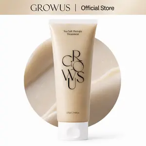 GROWUS Sea Salt Therapy Treatment (7.95 fl. oz / 235ml) | Volumizing & 24H Moisture Coating Ampoule Conditioner | Deep Hydration & Shine with Marine Minerals | For Refreshing, Glossy Hair