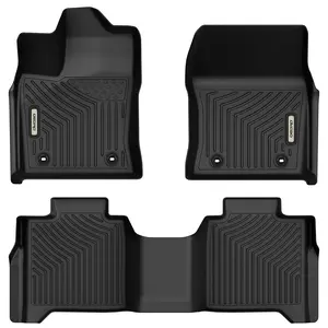 YITAMOTOR Floor Mats Car Accessories for Toyota Tundra 2025-2022 CrewMax Cab Only, TPE All Weather Tundra Floor Liners Custom Fit 1st & 2nd Row