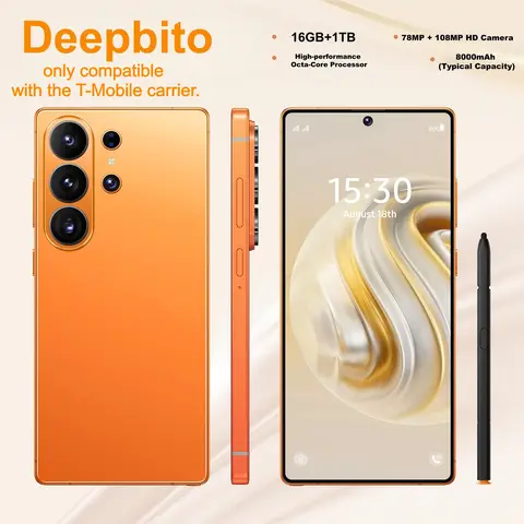 Deepbito S26 Android Smartphone & Tablet, 16GB+1TB Storage, 6.9in Dual Card Device, T-Mobile-Only Compatible, Gaming Phone, Great Gift Choice