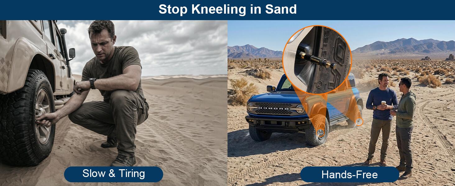 AltitudeCraft 4-Pack Automatic Tire Deflators, Hands-Free Rapid Air Down in Minutes for Beach & Trail, 10-30 PSI Off-Road Gear