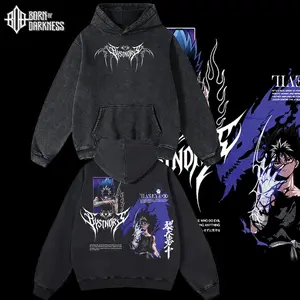 BOD - Hiei YuYu Hakusho Vintage Unisex Oversize Washed Cotton T-shirt Hoodie, Anime Graphic Tee, Manga Anime Lover, Anime Merch Fan, Outfits Men, Boys Merch Top