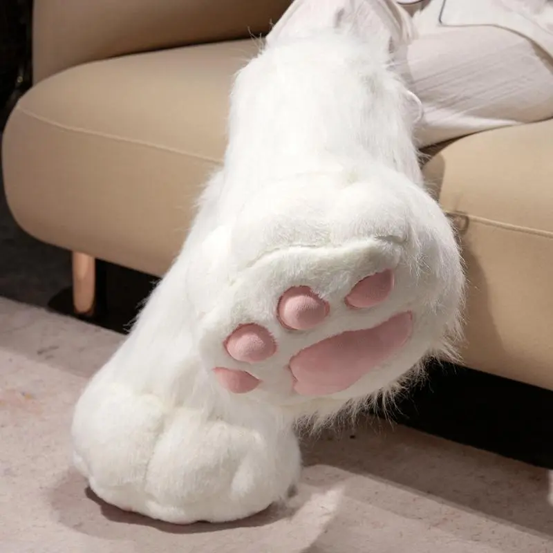 Kawaii Plush Furry Cat Claw Gloves Bird wings Faux Fur Fox Paws Mittens for Halloween Cosplay Costume Accessories Gloves