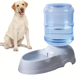 Automatic Pet Waterer, 3 Gal (11L) Pet Water Dispenser, Replenish Pet Waterer, Dog Water Dispenser Station, Automatic Gravity Water Drinking Fountain Bottle Bowl Dish Stand by Meleg Otthon (11L)