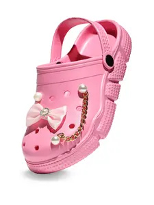 Women's Cute Bowknot Design Clogs, Casual Comfortable Breathable Clogs, Fashionable Shoes for Indoor & Outdoor Wear, Girl, Indoor Outdoor Slippers