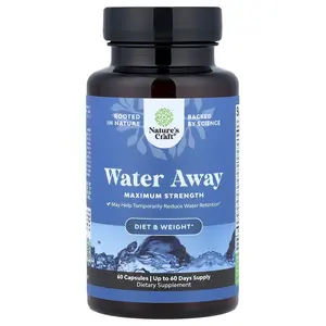 Nature's Craft Water Away, Maximum Strength, 60 Capsules
