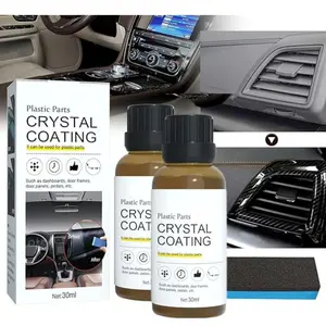 Plastic Parts Crystal Coating, Plastic Repairer for Cars, Long Duration Car Refurbishment Agent, Resists Water