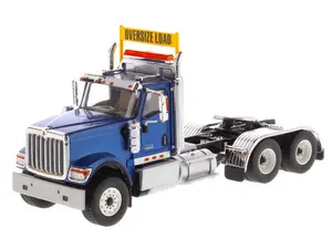 International HX520 Day Cab Tandem Tractor Blue (Transport Series) Diecast 1:50 Scale Model - Diecast Masters 71004
