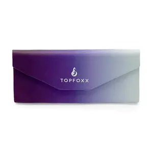 TopFoxx Purple Faded Hard Case Portable Sunglasses Organizer Foldable Sunglasses Holder