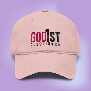 GODis1ST Soft Comfort Classic Cap - 100% Cotton Unstructured 6-Panel Low-Profile Adjustable Strap Pre-Curved Visor