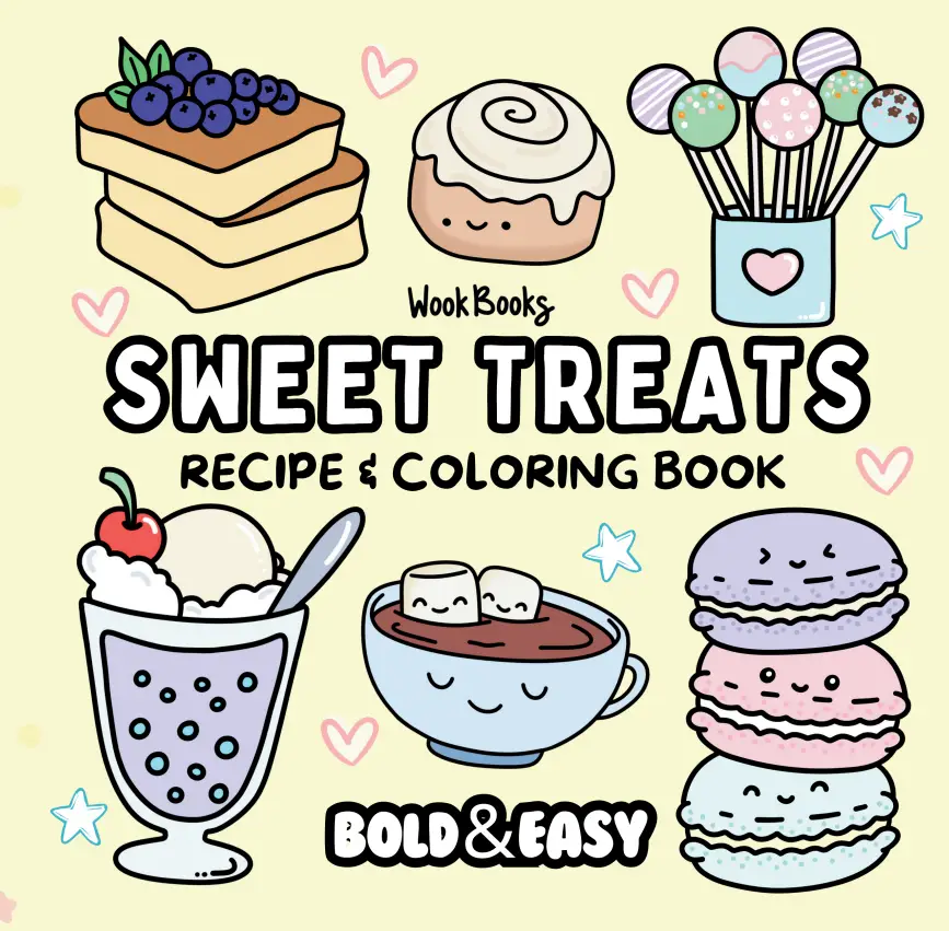 Sweet Treats and Recipes & Reusable Protective Sheet by Wook Books