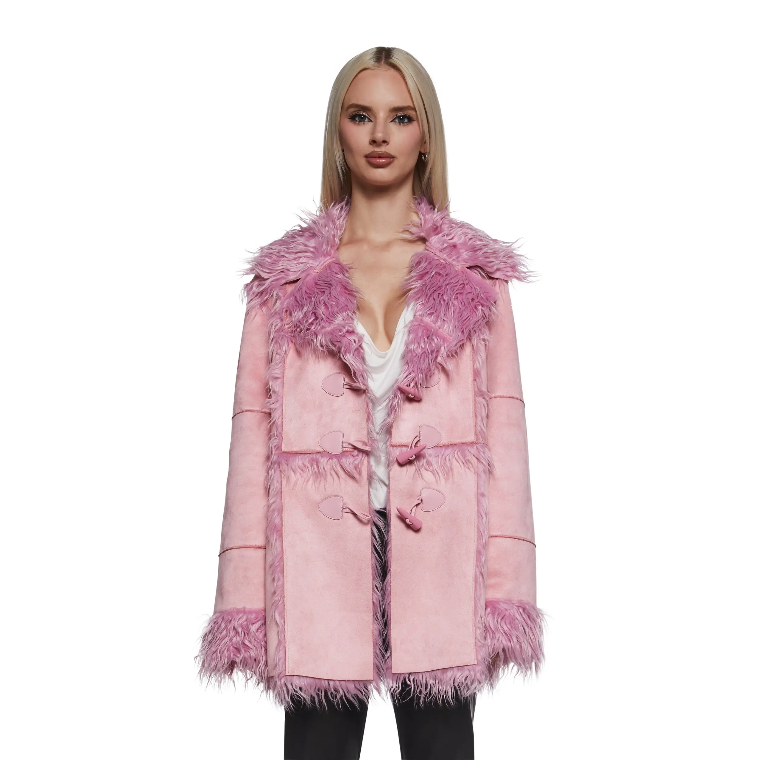 Secret Of Patience Toggle Jacket - Pink Secret Of Patience Toggle Jacket - Pink