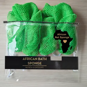 2 PCS Authentic African Exfoliating Net Bath Sponge