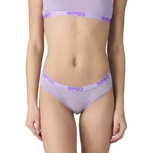 PSD Women's Lavender Cheeky Underwear - Flattering Cheeky Brief, Soft and Comfortable Breathable Mesh Fabric Comfy