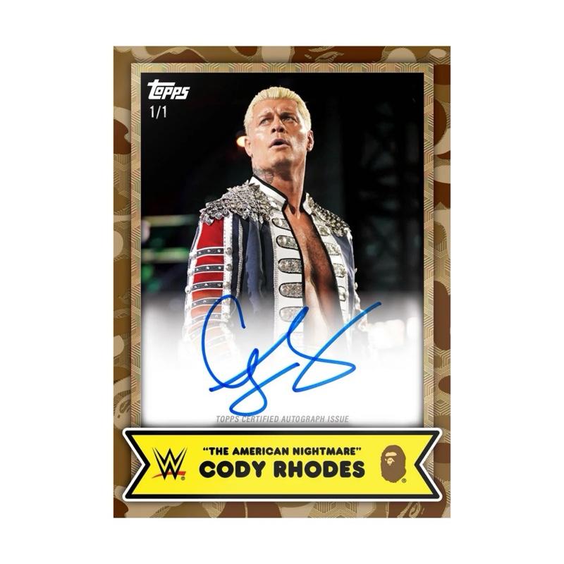 2025 Topps WWE x Bape Hobby Box Trading Cards