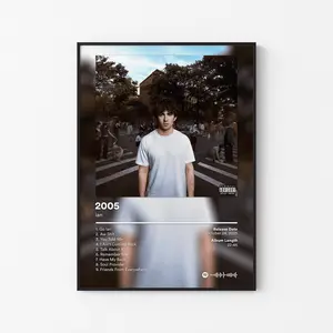 ian Album Poster, Valedictorian Tracklist Art, Underground New Wave Rap Print, Dallas Hip Hop Decor, Unframed Print Only