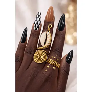 Adjustable Cowry Shell Rings