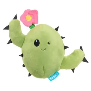Barkbox Consuela The Cactus 2-in-1 Interactive Plush Dog Toy - Squeaky Dog Chew Toy with Crinkle Layers - for Large Dogs and Puppies