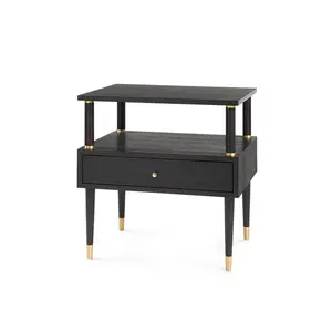 Villa & House Timeless Minimalist Modern Rectangle Drink Table with Storage - 24 W
