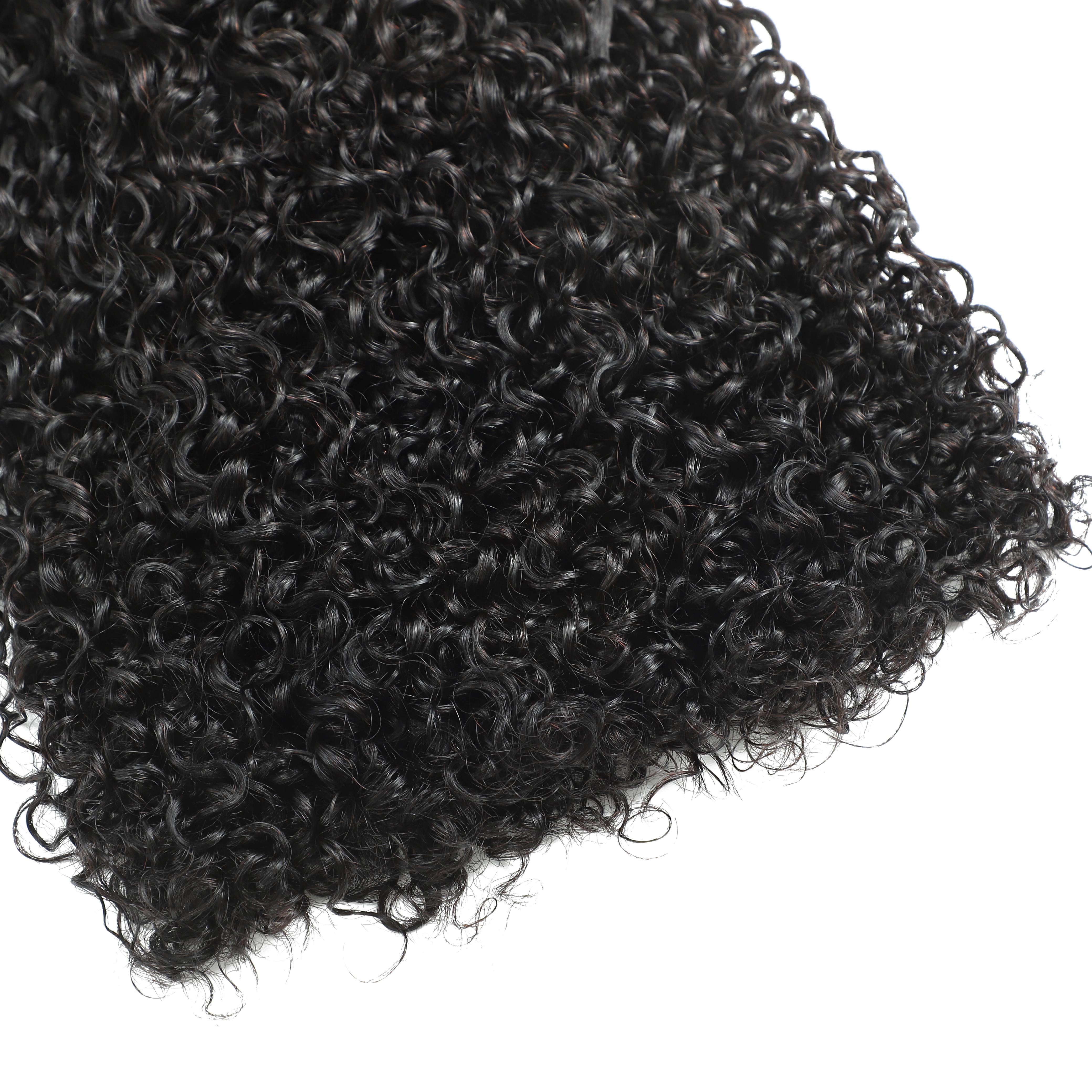 Karlami Hair Burmese Curly Bundles with Spriral End 3c4a Quick Weave Pixie Curly Bundles Human Hair 14-30inch Loose Deep Wave 100% Virgin Body Wave Bundles Sew in Extension Straight Bundles with 5x5 Closure Human Hair Bundles for Women Natural Black