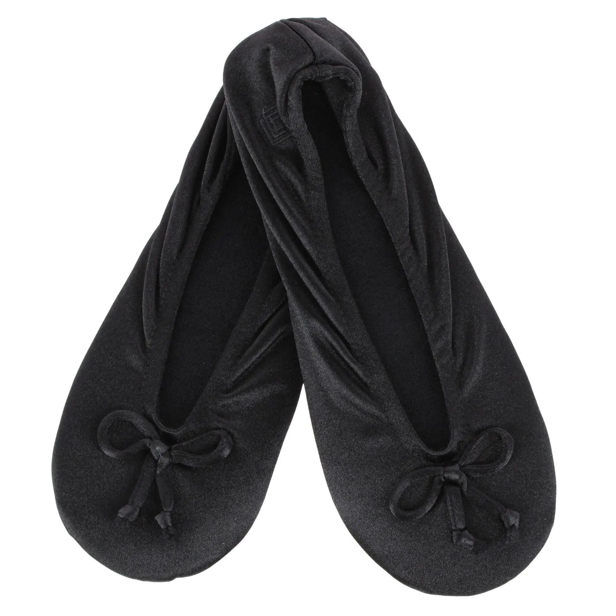 Isotoner Women's Satin Classic Ballerina Slippers