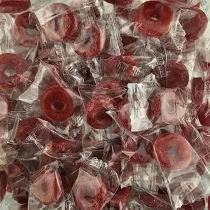 MiMa Llfe Saver Assorted Individually Wrapped Hard Candy-Bulk Halloween Candy, Individually Wrapped Old Fashioned Fruit Candies-1.5 lbs of Cherry