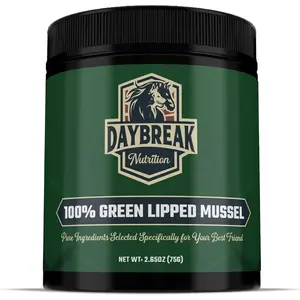 Pure Green Lipped Mussel Powder for Dogs and Cats - 100% New Zealand Green Lipped Mussels - Anti Inflammatory Supplement & Vitamins to Help Your Pet Deal with Arthritis, Joint Pain Relief - 75 Grams