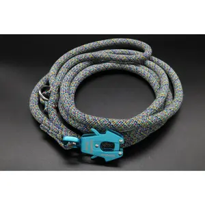 Multi-Color Speckle - Tethered Freedom - Upcycled Climbing Rope Dog Leash