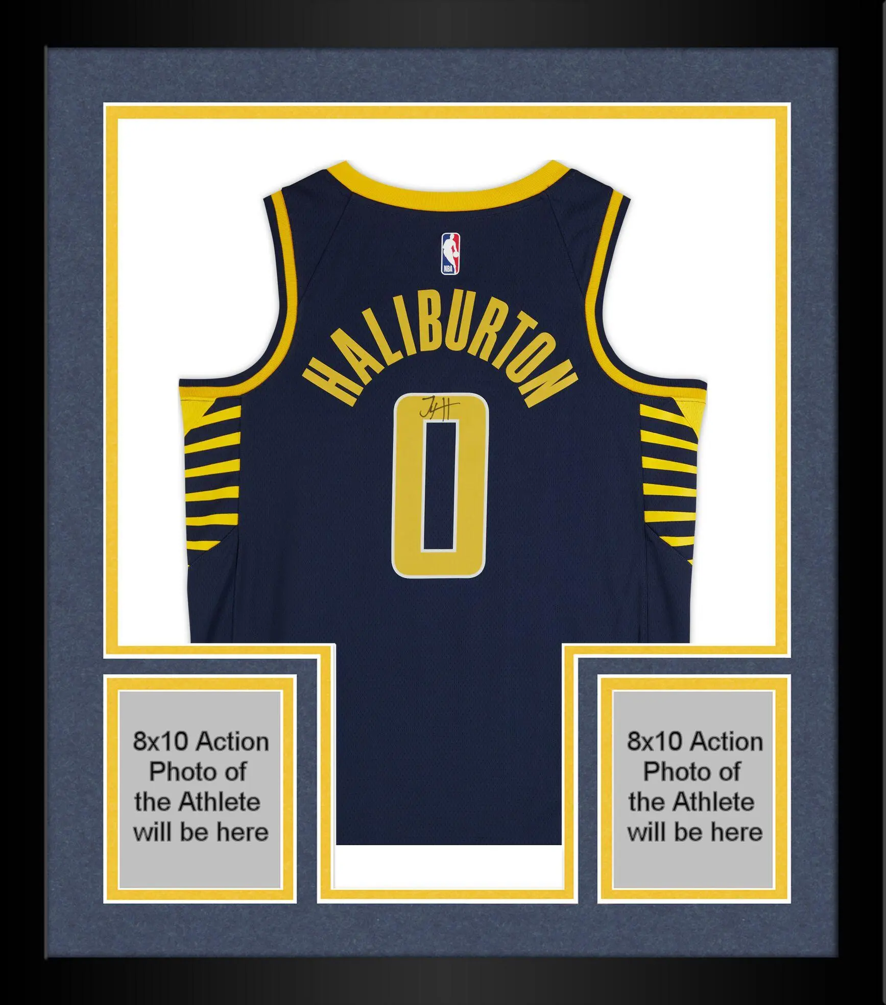Framed Tyrese Haliburton Indiana Pacers Autographed Nike Navy Icon Swingman Jersey - Fanatics Authentic Certified