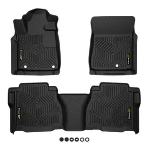TPE Floor Mats Liners Fit For 07-11 Toyota Tundra Double Cab/CrewMax All-Weather