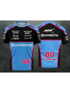 CFMOTO motorcycle racing team fan T-shirt quick drying breathable short sleeved casual sports top for men and women