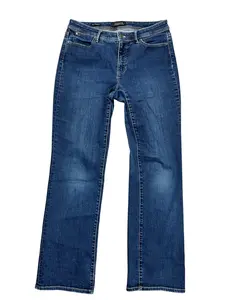 Jeans Boot Cut By Talbots In Blue Denim, Size:10