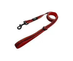 Rouge Leash - Red & Black Color with Black Buckle Attachment and Adjustable Length