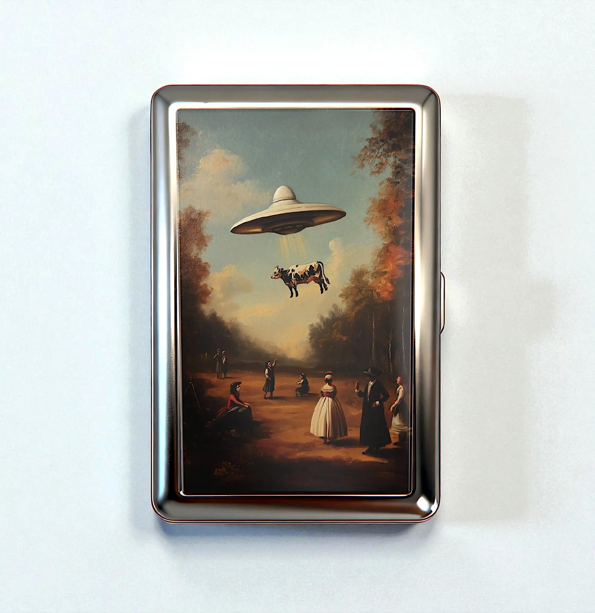 10 Styles Vintage Card Holder Case - Versatile Stash Tin Box Metal Trinket Wallet Business Card ID Holder