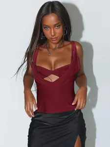 Women's Plain/Leopard Print Crop Tank Top & Lace Bra Two-Piece Set, Casual Fashion Cozy Two Piece Set for Daily Outdoor Wear, Ladies Clothes for Summer