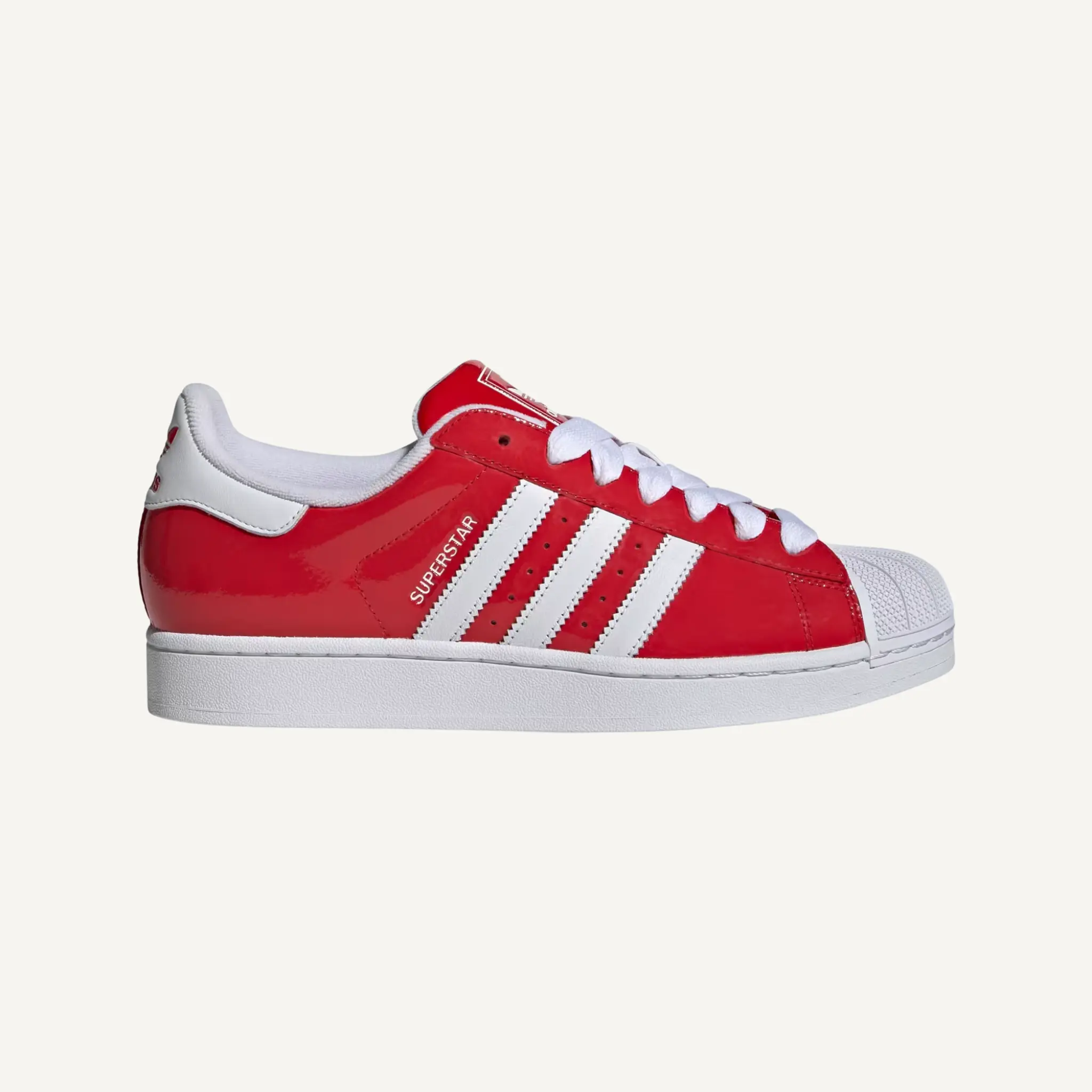 Adidas Originals Men's Red/White Superstar 2 Sneakers, KH9038