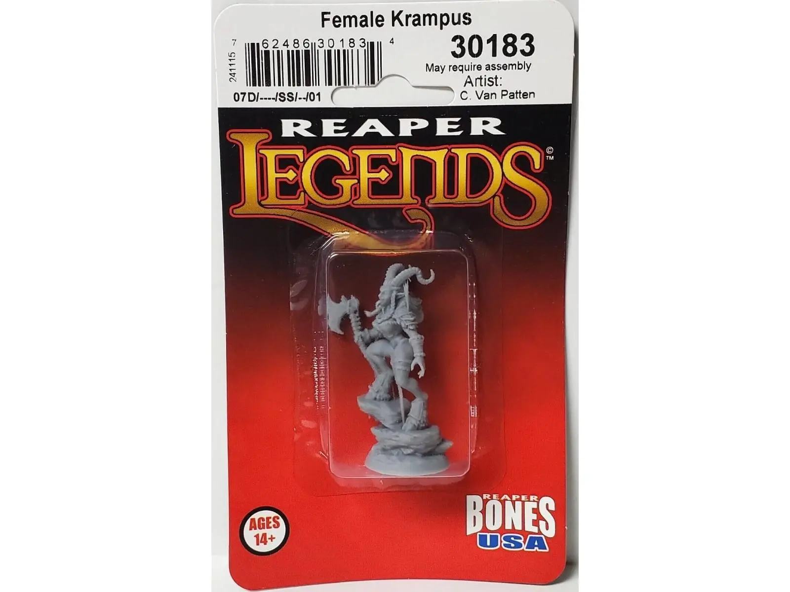 Reaper Miniatures REM30183 Legends - Anina, Female Krampus Miniatures