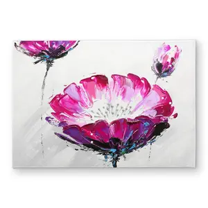 360 stand CODM1724C71FCK 17x24 in. Pink Wild Flowers Floral Motif Door Mat - Polyester Loop Face, Contemporary Indoor-Outdoor Household Textile Rug, All-Surface Doormats