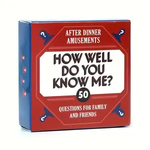 You Know Me? 50 Questions Dinner Game, Role-Playing Card Game for Adults & Families, Perfect Gift for New Year Christmas Holidays