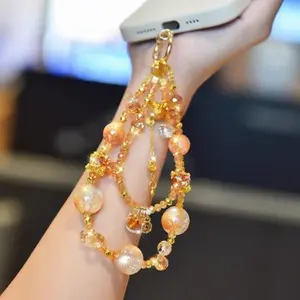 New Chinese-style fortune and peace lock pendant phone chain, niche design with a sense of sophistication, phone lanyard accessory