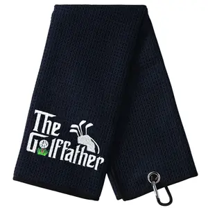 The Golf Father Golf Towel, 1 Count Embroidered Golf Towels for Golf Bags for Men & Women, Golf Accessories for Birthday Gift