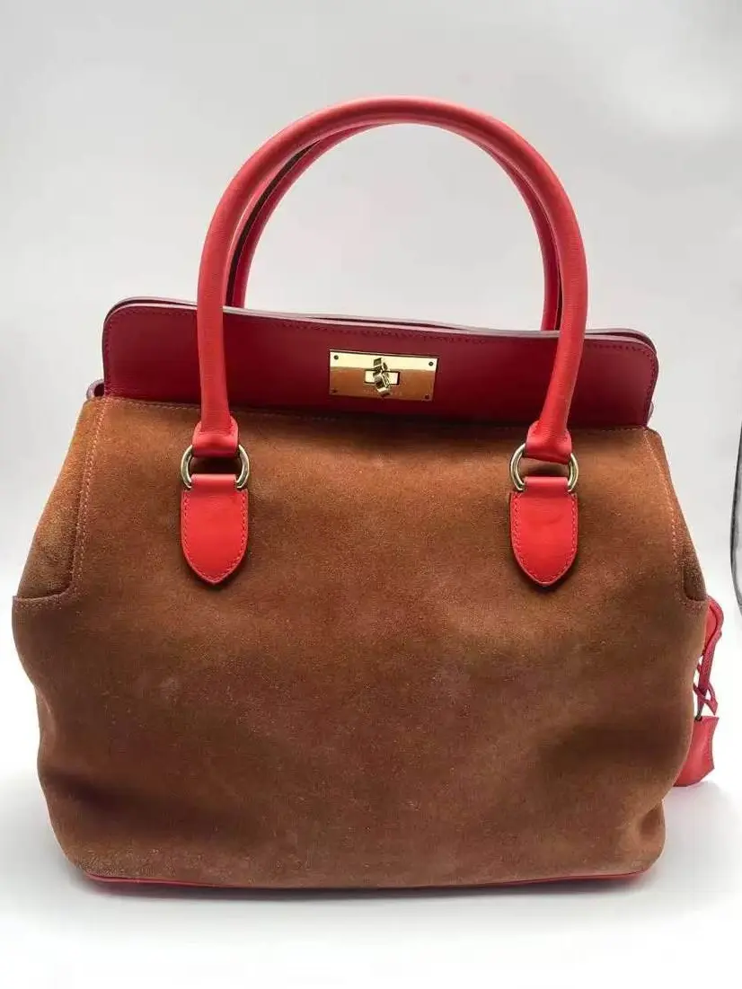 Pre-owned HERMÈS Calfskin Shoulder Bags HERMES Toolbox 20 Brown Swift Shoulder Bag, Handbag, Crossbody Bag