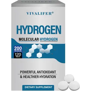 Hydrogen Water 120 Tablets, H2 Molecular Hydrogen with Magnesium Supports Cognitive Function and Brain Health, Metabolism & Energy Boost