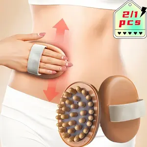 [Soft Meridian Brush] Soft Whole Body Cushioned Meridian Brush, Plastic Guasha Massage Tool | Health & Wellness Product, Abdominal and Legs Massager, Soft Bristles