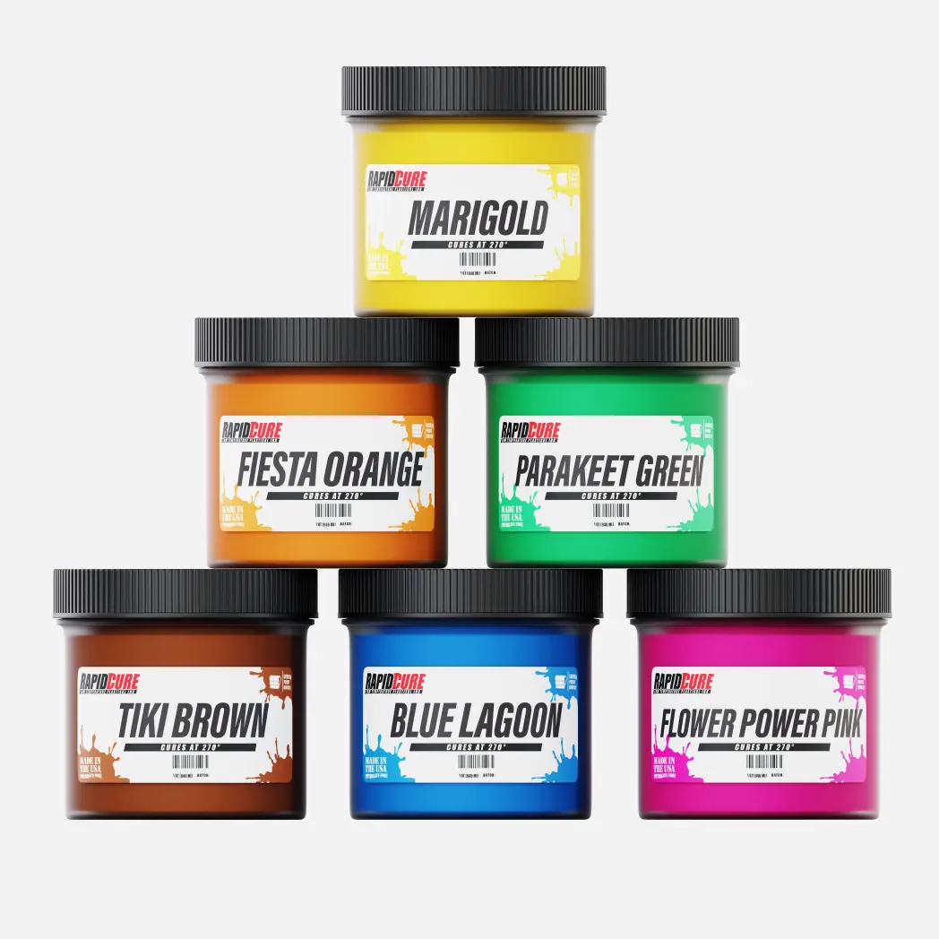 Rapid Cure Tropical Collection Screen Printing Plastisol Ink Kit