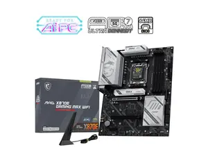MSI MAG X870E GAMING MAX WIFI Motherboard, ATX - Supports AMD Ryzen 9000 / 8000 / 7000 Processors, AM5 - DDR5 Memory Boost (up to 8200+ MT/s OC), PCIe 5.0 x16, M.2 Gen5, Wi-Fi 7, 5G LAN