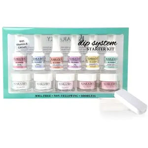 Kiara Sky French Manicure Dip Powder System Starter Kit